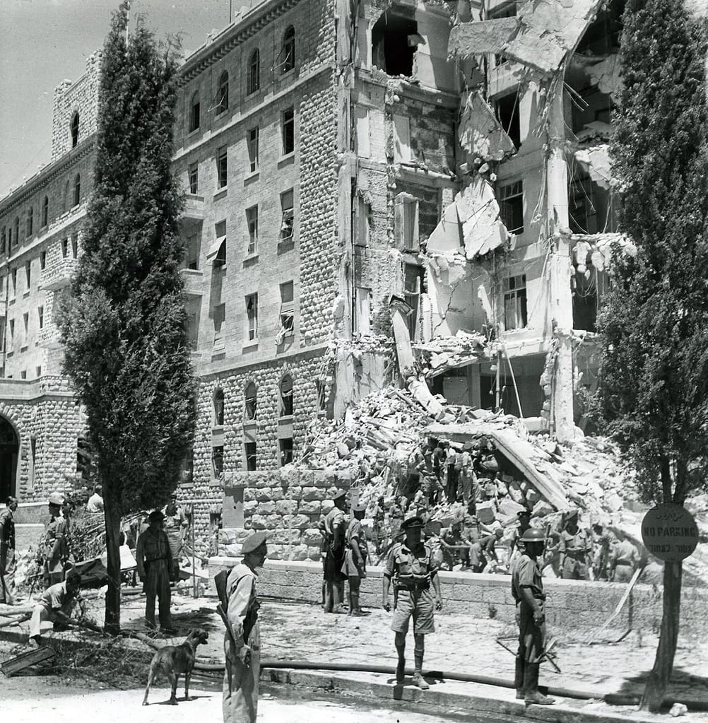 تفجير فندق الملك داود بالقدس راح ضحيته حوالي مئة قتيل وعشرات الجرحى