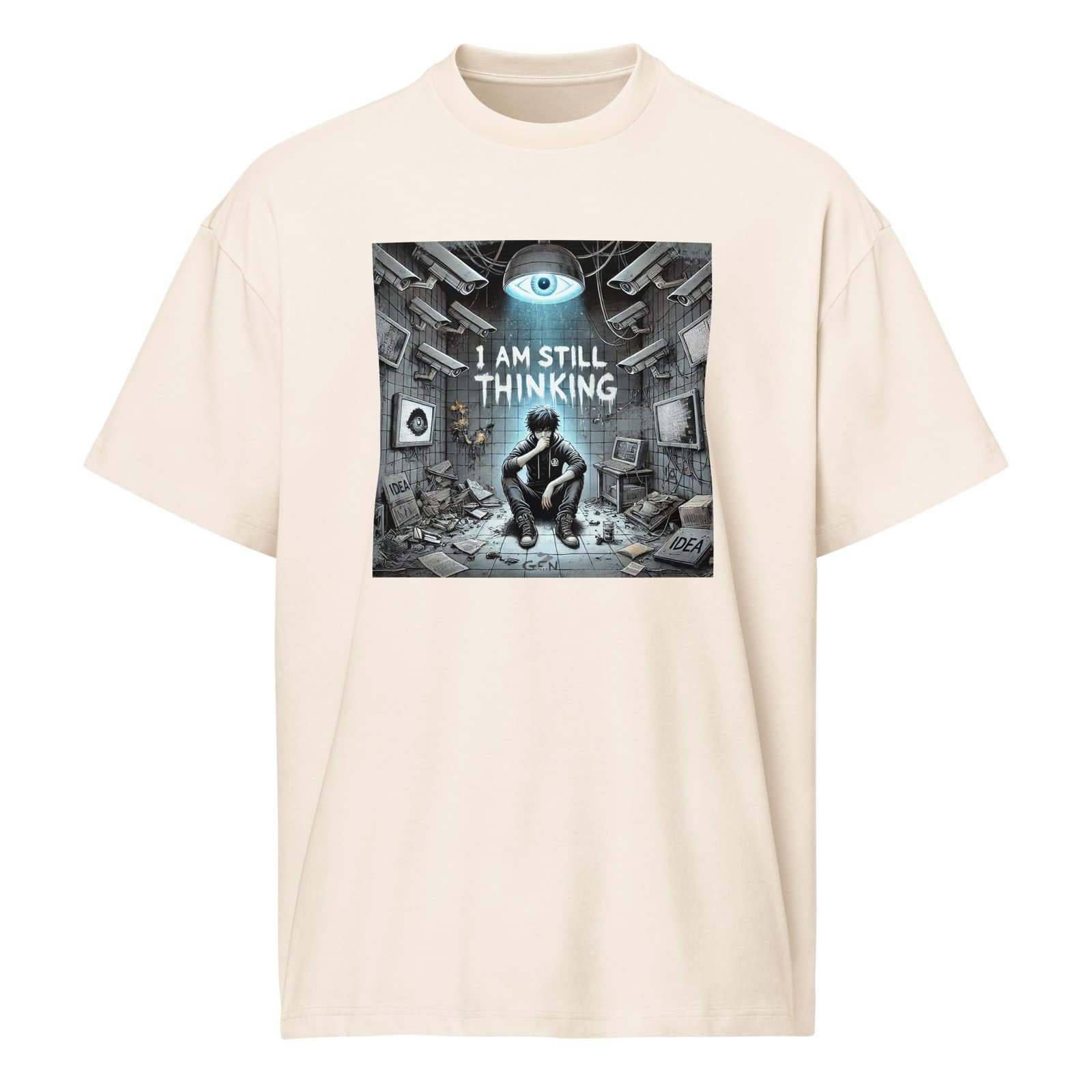 Men’s box tee 1AM Still THINKING