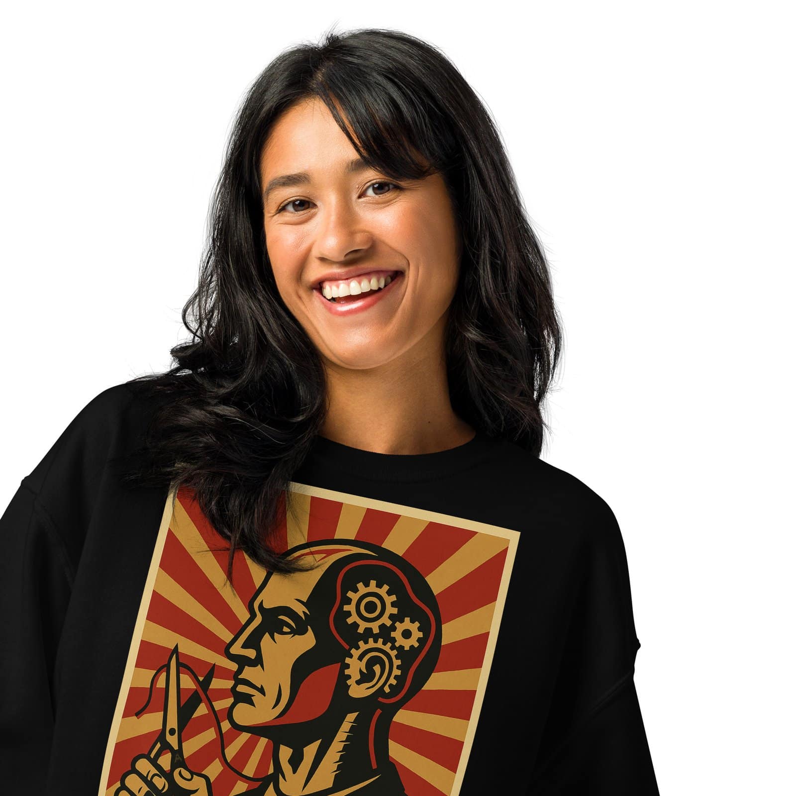 Crew neck sweatshirt Unlearn Obedience - الصورة 3