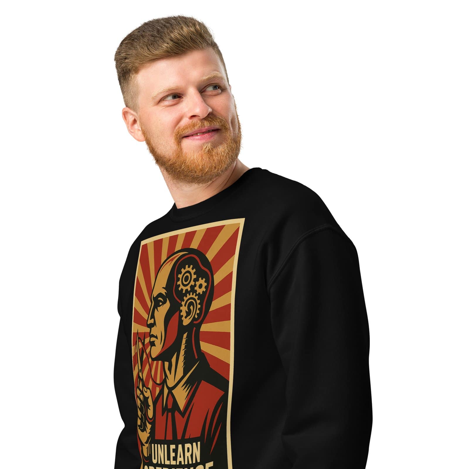 Crew neck sweatshirt Unlearn Obedience - الصورة 8