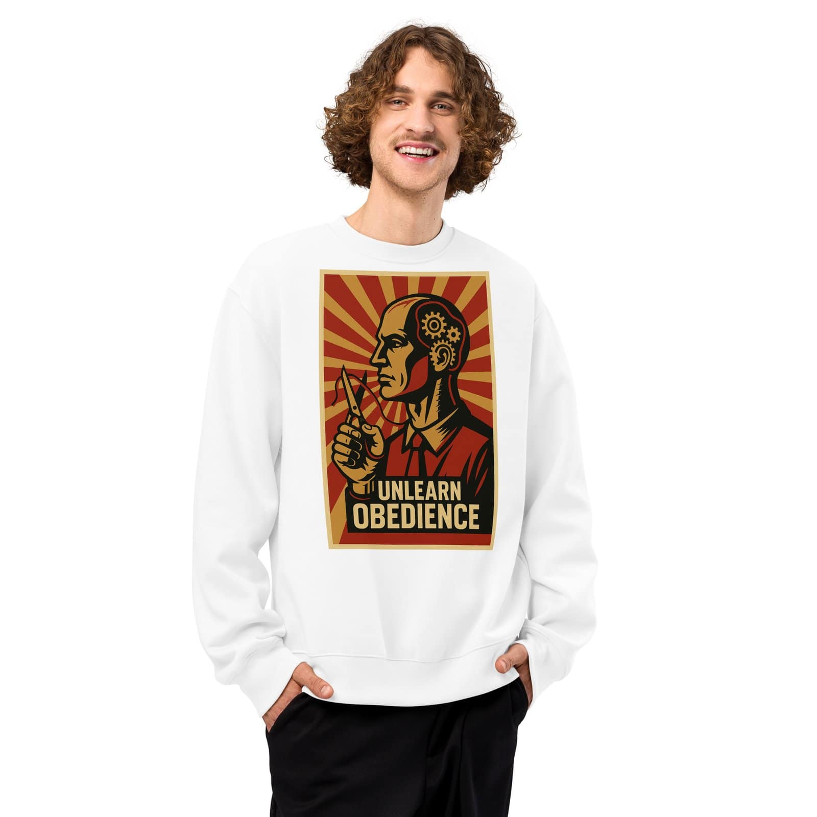 Unlearn Obedience, Oversized sweatshirt - الصورة 3